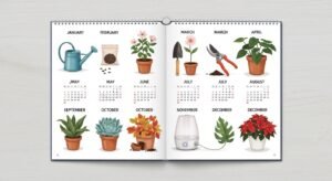 calendário plantas