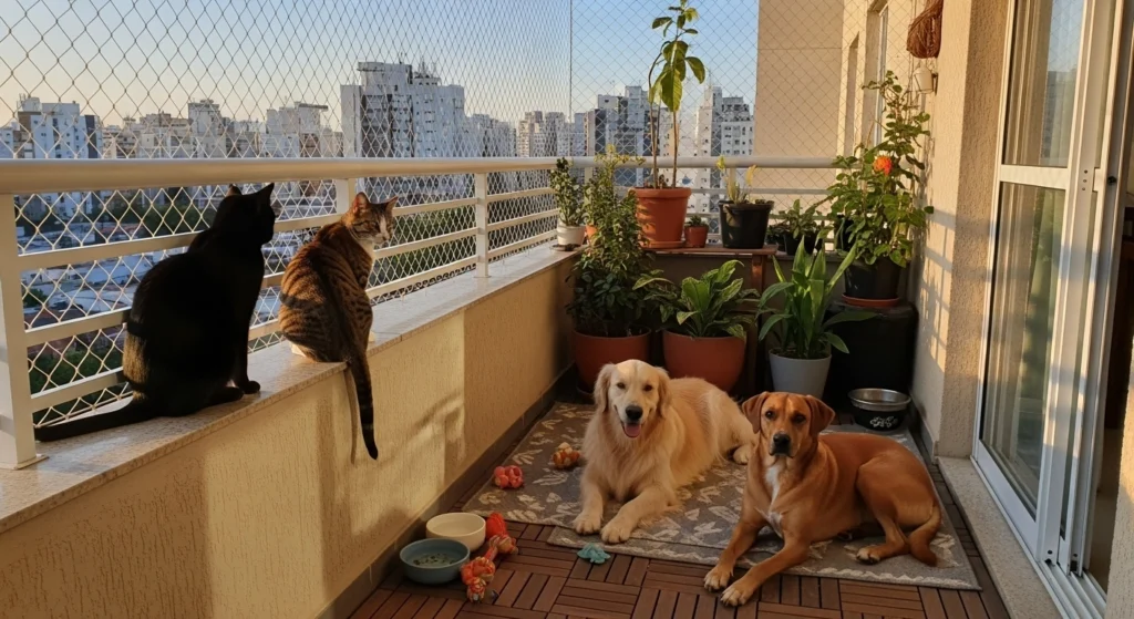 Como montar uma varanda pet-friendly: ideias práticas e seguras